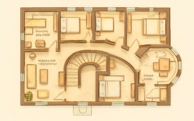 Explore floor plans of bed and breakfast facility for stylish, guest-friendly layouts