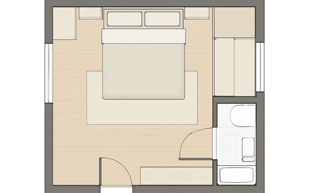 Inspiring floor plans of bedrooms with en suite for elegant, practical hideaways