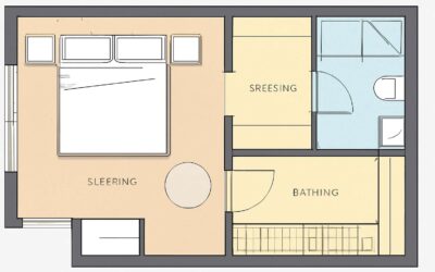 Dreamy bedroom redesigns: floor plans for bedroom with ensuite bathroom that maximize space.