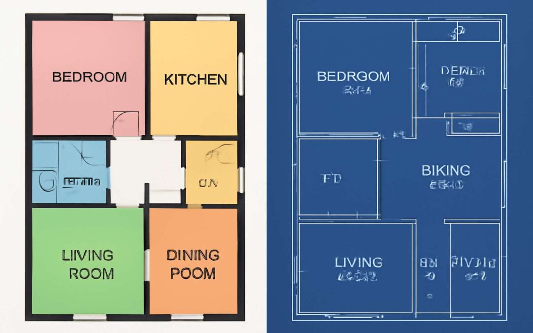 Unpacking home design: are floor plans and blueprints the same – learn the difference.